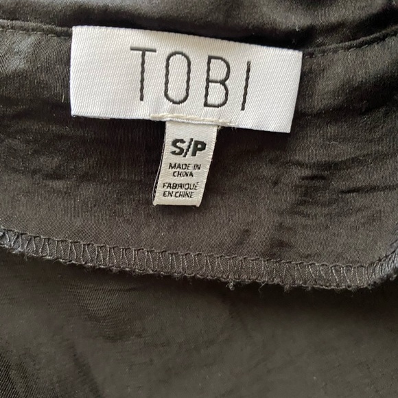 Tobi Black Scarlett Ruffle Wrap Dress - Picture 3 of 6